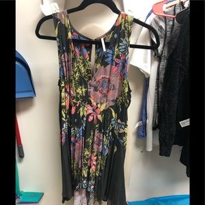 free people floral mini dress